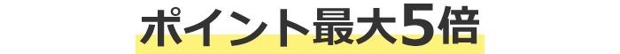 ポイント最大5倍