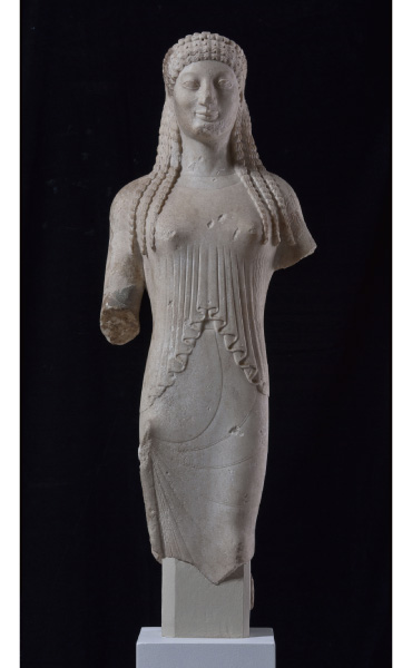 《コレー像》、前530年頃、アクロポリス博物館蔵 ©The Hellenic Ministry of Culture and Sports- Archaeological Receipts Fund