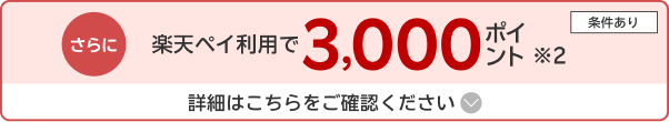 さらに楽天ペイ利用でポイント進呈