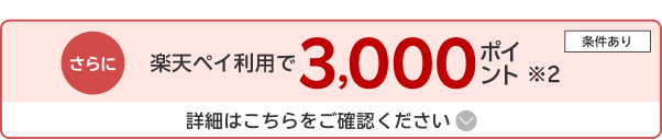 さらに楽天ペイ利用でポイント進呈