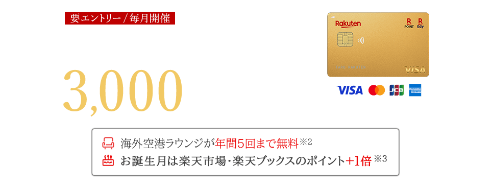 すでに楽天カードをお持ちの方へ楽天プレミアムカードの作成でポイント進呈