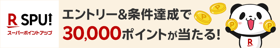 エントリー&条件達成で30,000ポイントが当たる!