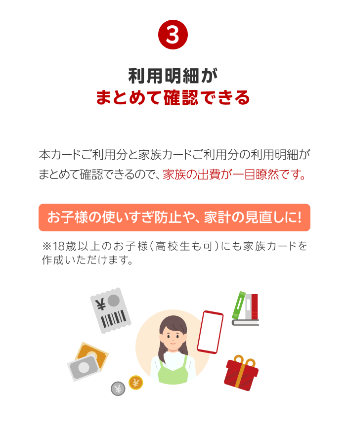 【メリット3】利用明細がまとめて確認できる