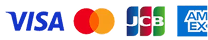 Visa Mastercard JCB AmericanExpress