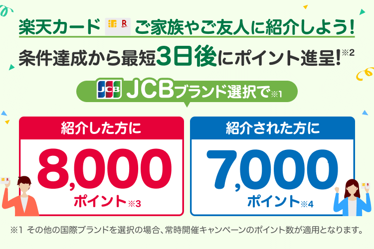 楽天カード 紹介キャンペーン 条件達成から最短3日後にポイント進呈！