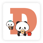 アルファベットパンダD