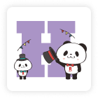 アルファベットパンダH