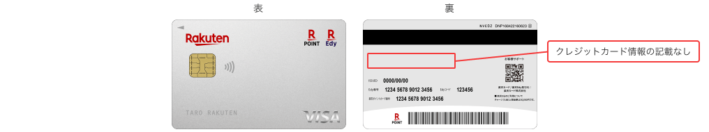 クレジットカード情報の記載なし