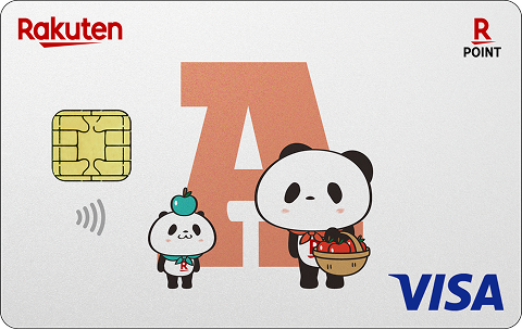 お買いものパンダ アルファベットデザイン カード券面 a