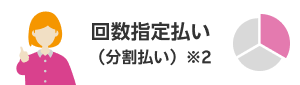 回数指定払い（分割払い）※2
