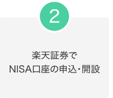 2.楽天証券でNISA口座の申込・開設