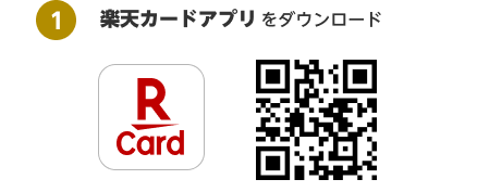 1.楽天カードアプリ  をダウンロード