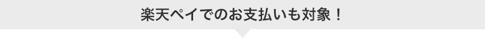 楽天ペイでのお支払いも対象!