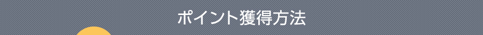 ポイント獲得方法
