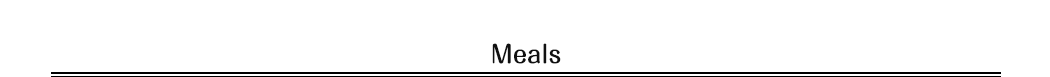 Meals