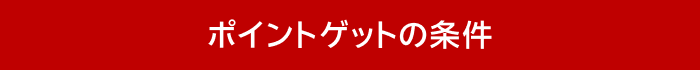 ポイントゲットの条件