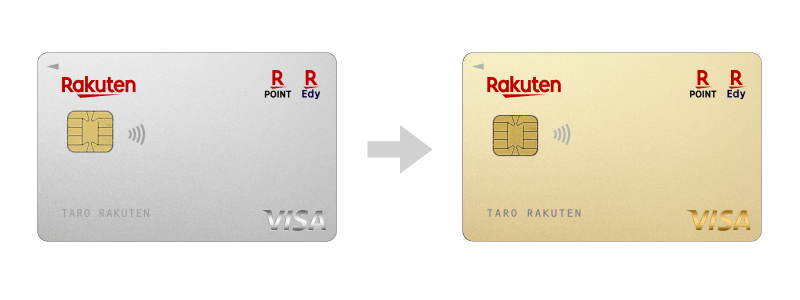 楽天カードから楽天ゴールドカードへの切り替え