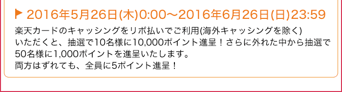 楽天カード キャッシングでもポイントが貯まるキャンペーン実施中