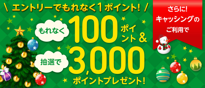 もれなく100ポイント 抽選で3 000ポイントプレゼント 楽天カード