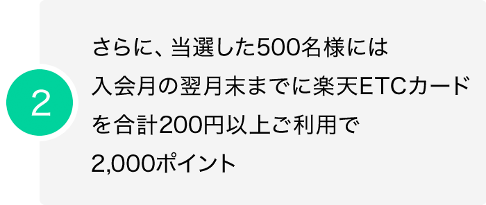 楽天etcカードご入会 ご利用で最大3 000ポイントのチャンス 楽天カード